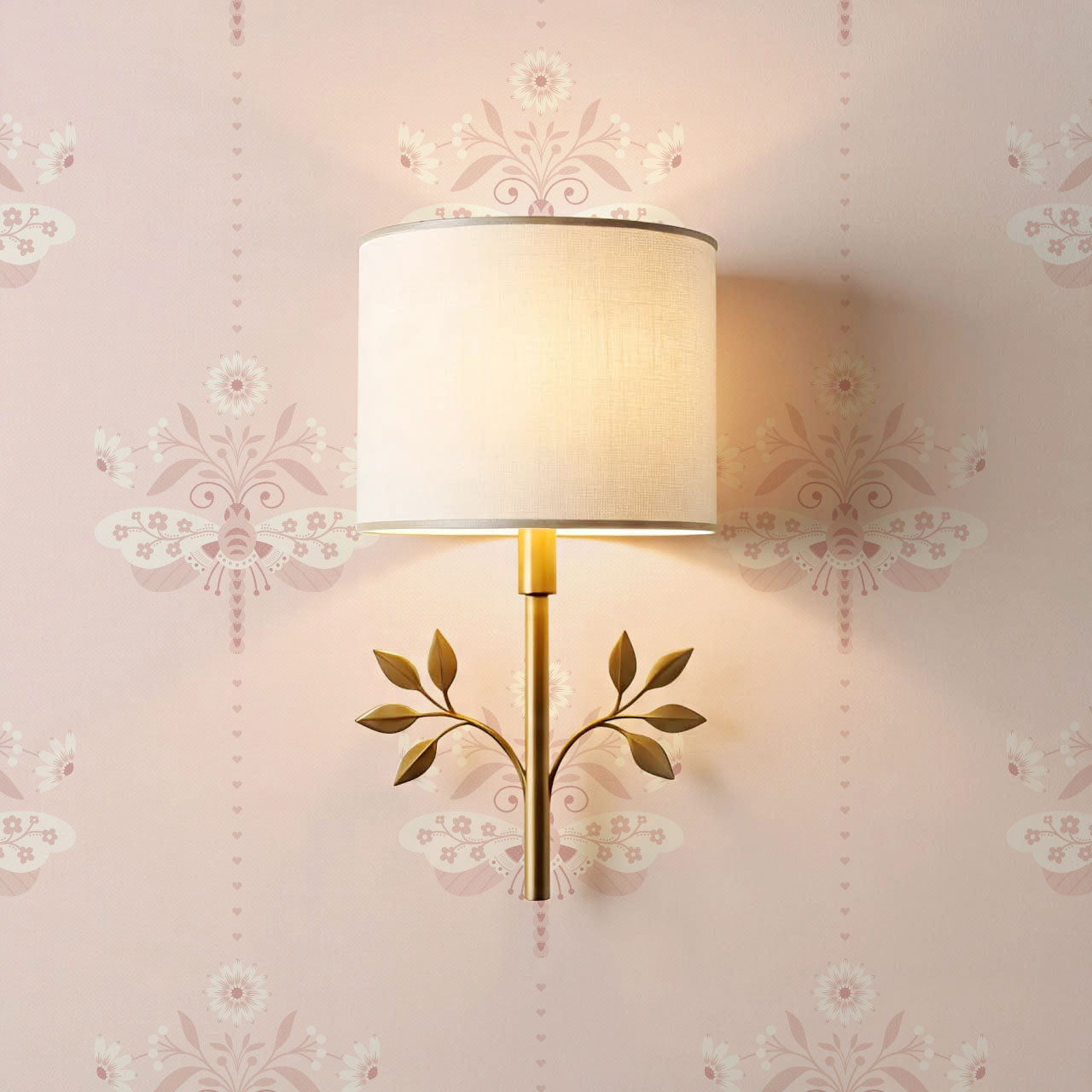 Gracie Rosewing Hearts Pink Wallpaper