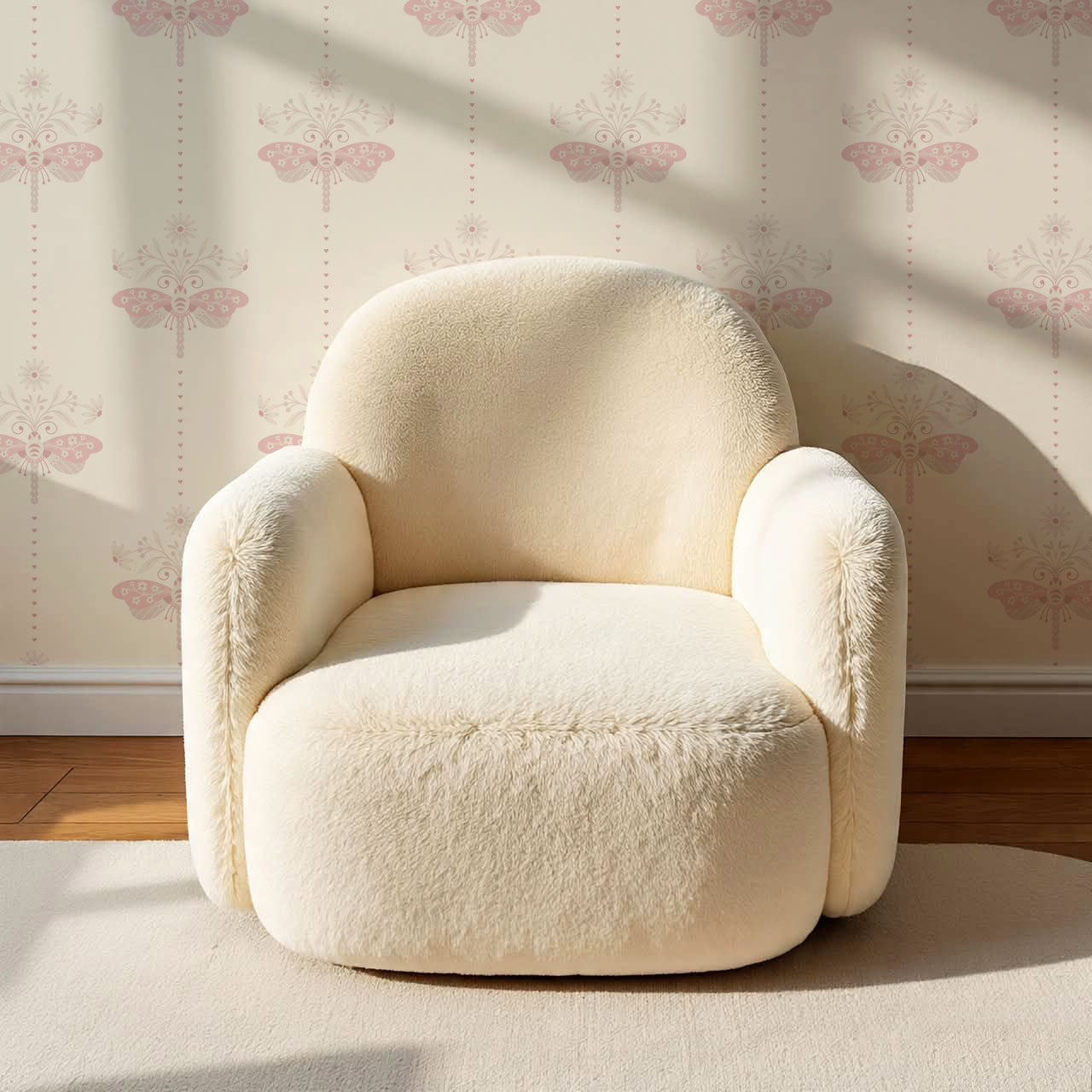 Gracie Rosewing Hearts Cream Blush Wallpaper