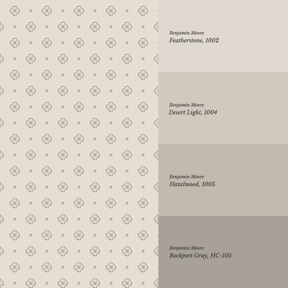 Hailey Foulard Neutral Wallpaper