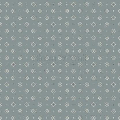 Hailey Foulard Dusty Teal Wallpaper