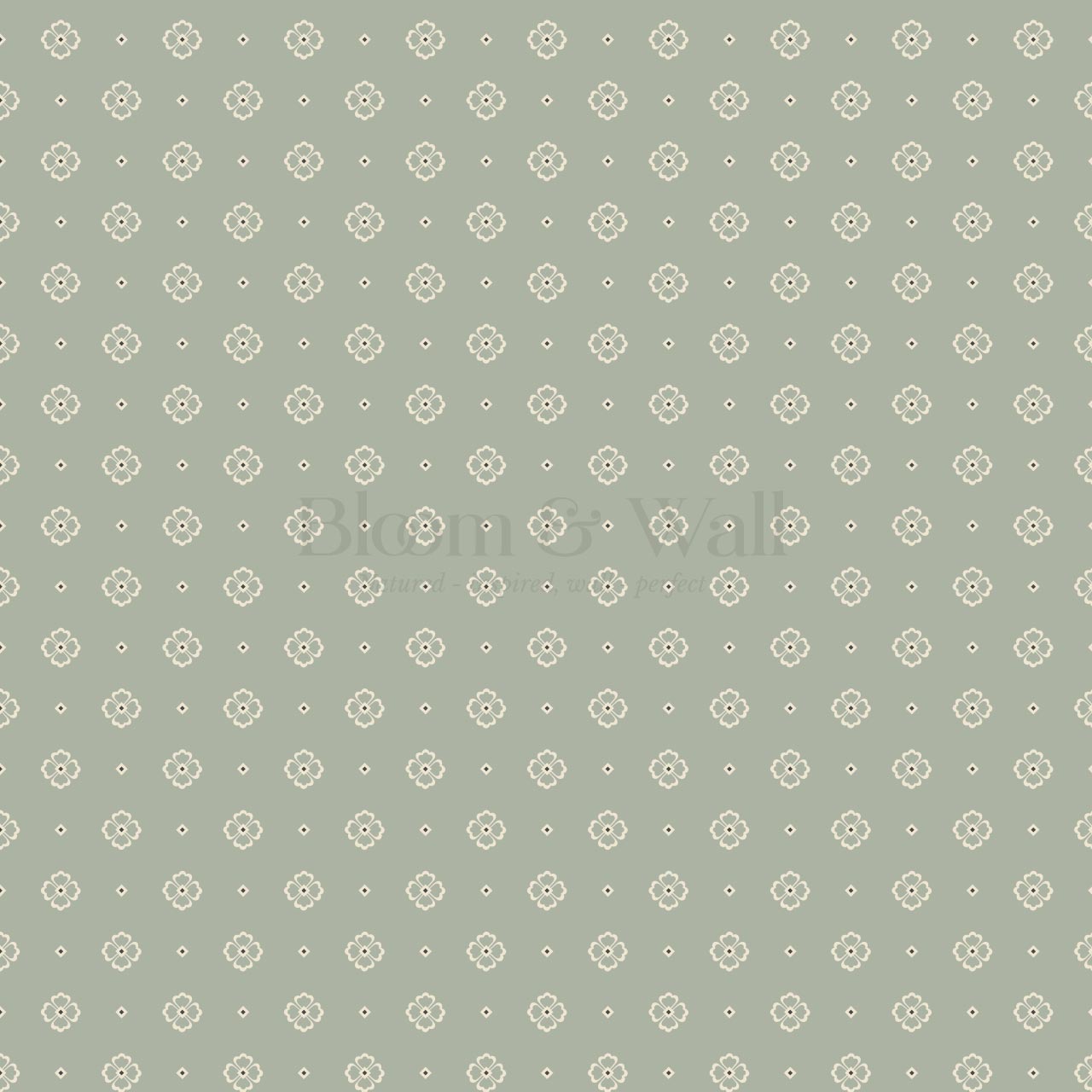 Hailey Foulard Sage Wallpaper