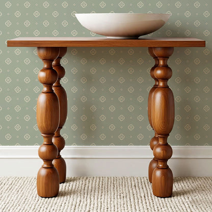 Hailey Foulard Sage Wallpaper