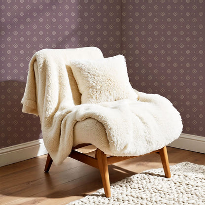 Hailey Foulard Red Wine Wallpaper