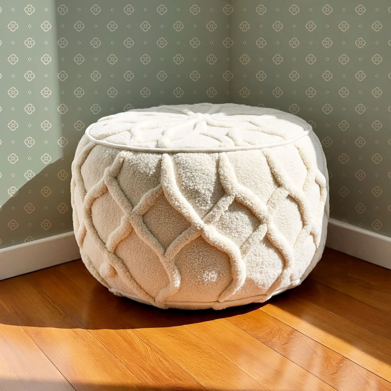 Hailey Foulard Sage Wallpaper