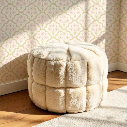 Haisley Scalloped Bloom Blush Honey Wallpaper