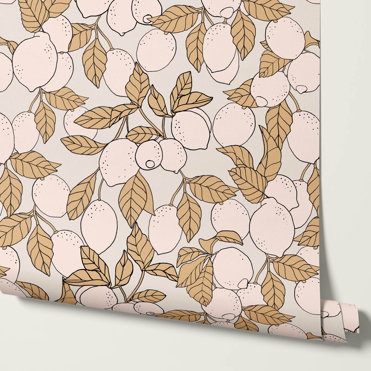 Hannah Lemons Ochre Blush Wallpaper