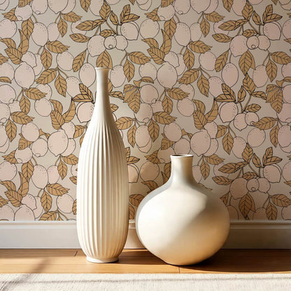 Hannah Lemons Ochre Blush Wallpaper