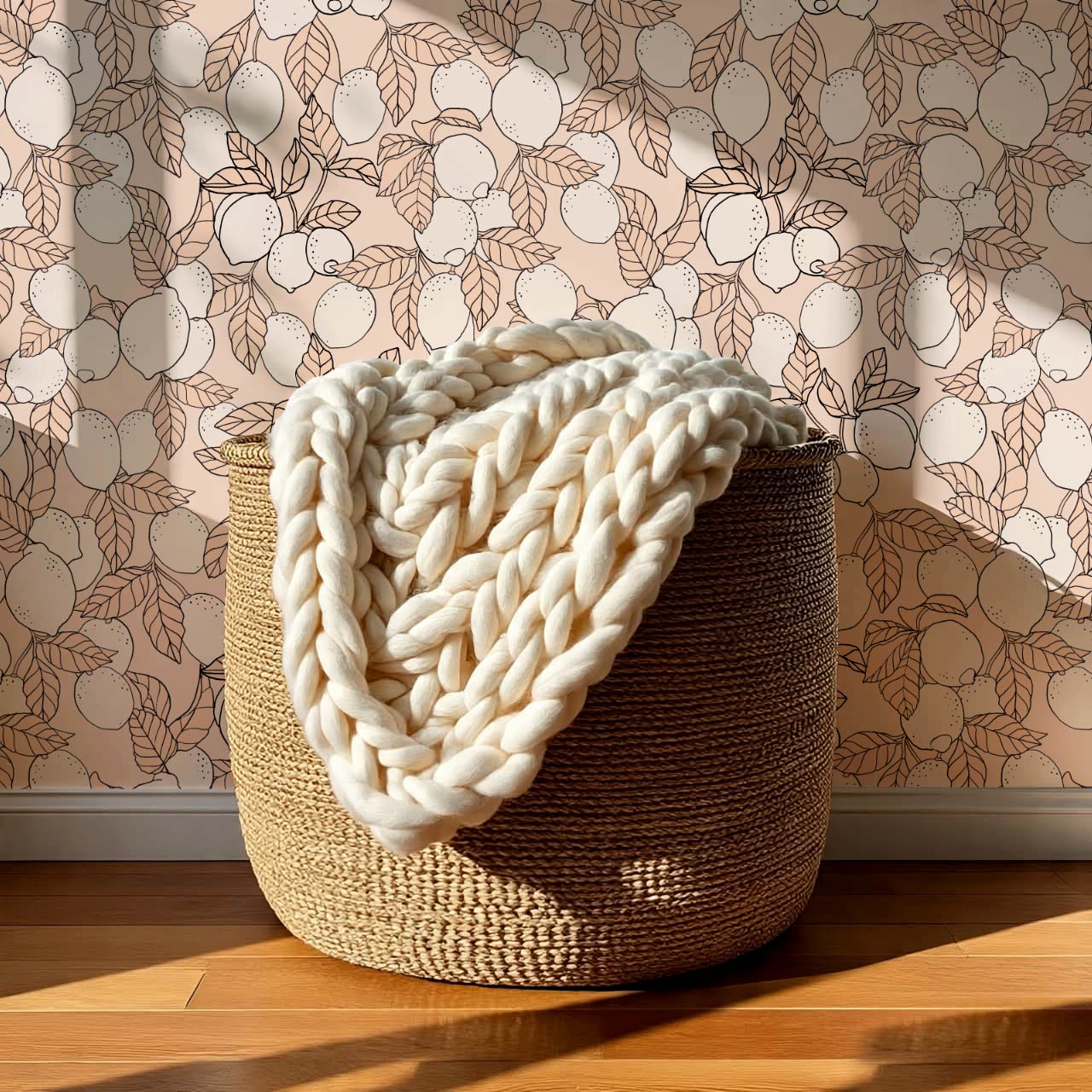 Hannah Lemons Warm Pink Wallpaper