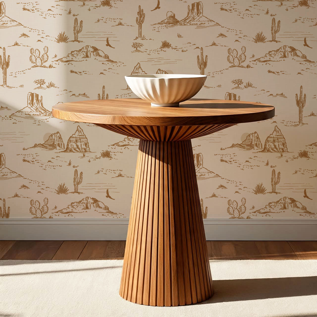 Harlow Western Desert Landscape Ochre Wallpaper