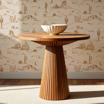 Harlow Western Desert Landscape Ochre Wallpaper
