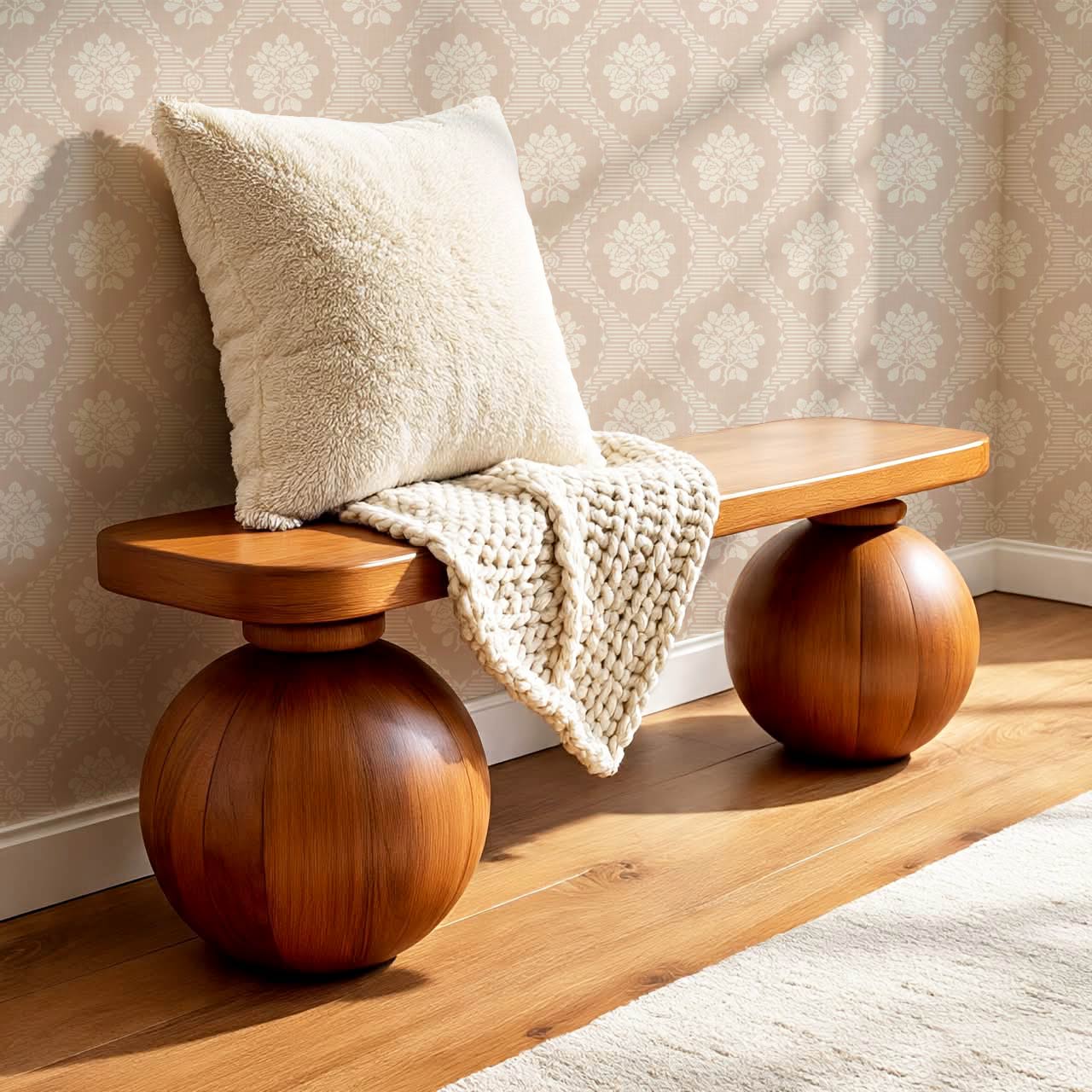 Harmony Ogee Lattice Bouquet Blush Wallpaper