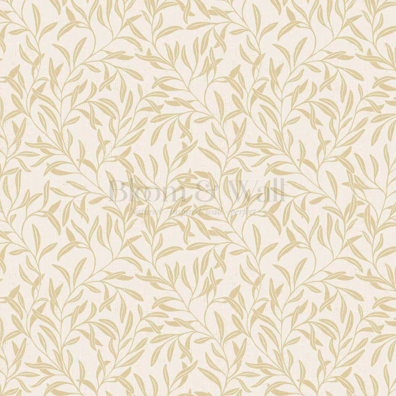 Haven Foliage Vines Butter Cream Wallpaper