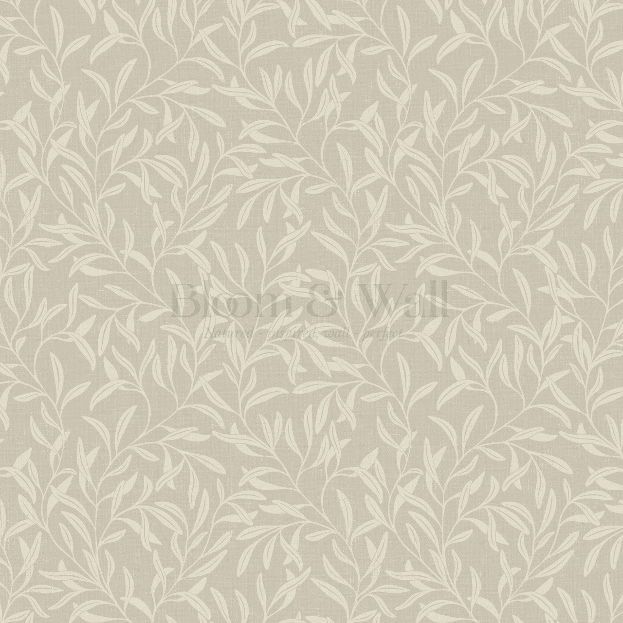 Haven Foliage Vines Stone Wallpaper