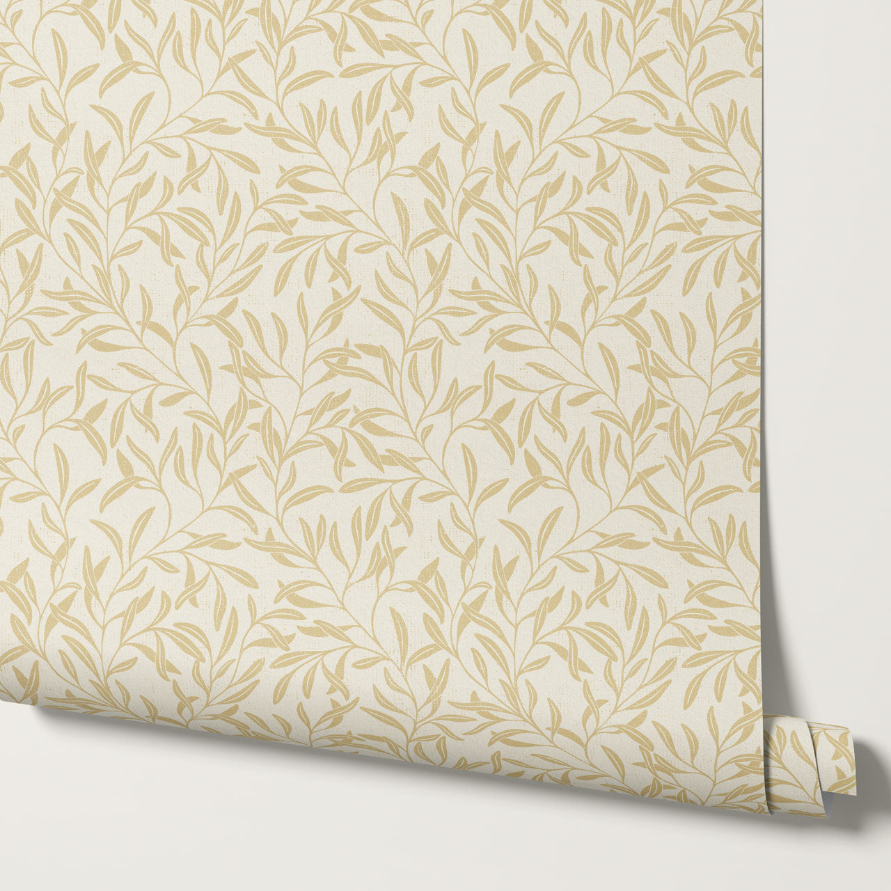 Haven Foliage Vines Butter Cream Wallpaper