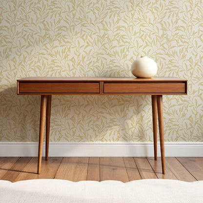 Haven Foliage Vines Butter Cream Wallpaper