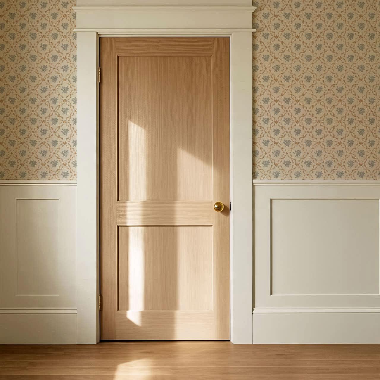 Helen Small Florals Neutral Wallpaper