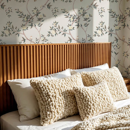 Hemma Porcelain Orchard Chinoiserie Ivory Pearl Wallpaper