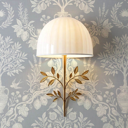 Hilaria Mediterranean Garden French Blue Cream Wallpaper