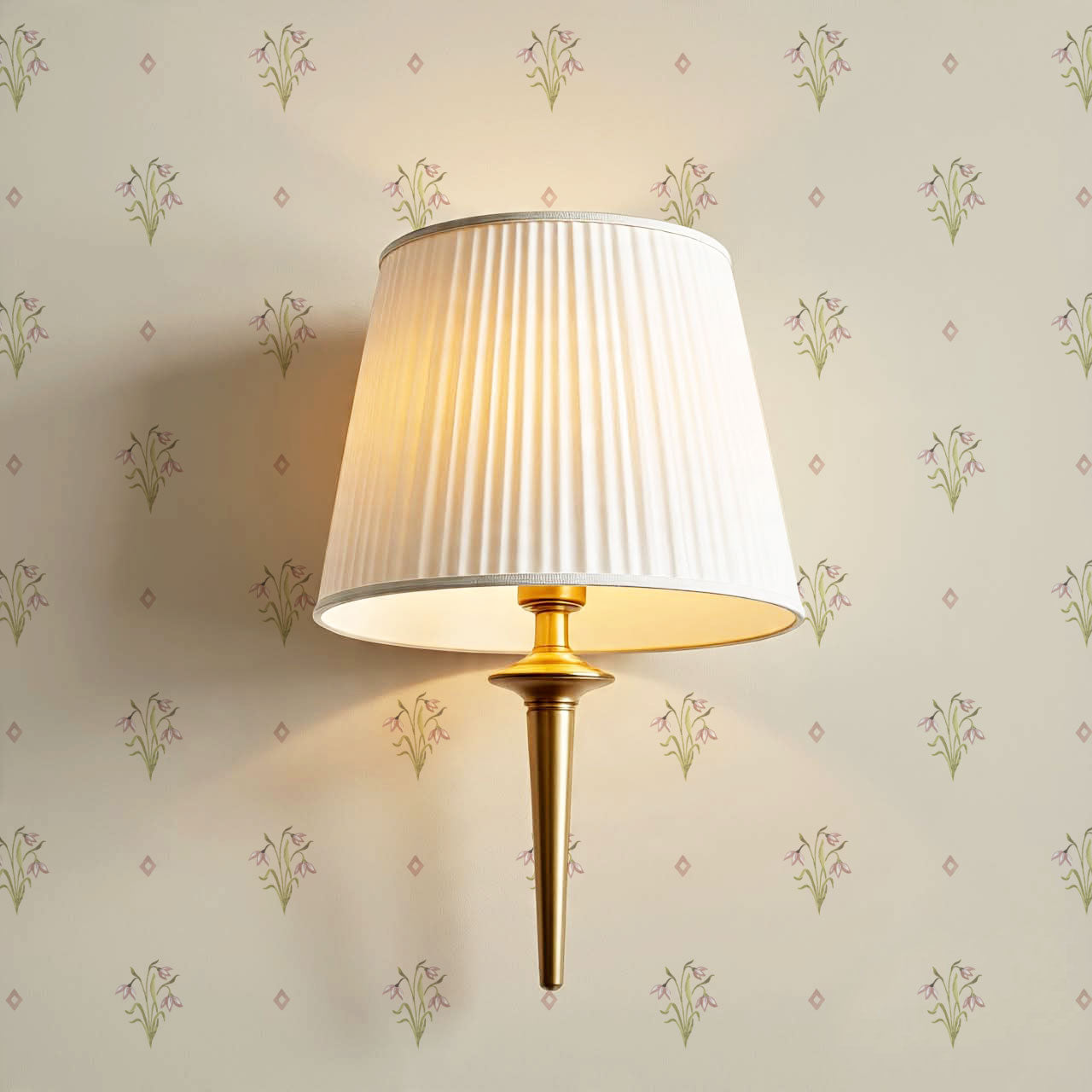 Hope Snowdrop Beige Pink Wallpaper