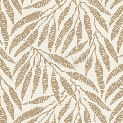 Hortensia Bamboo Tranquility Ivory Tawny Wallpaper