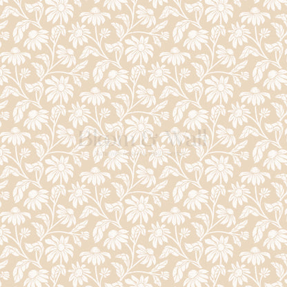 Isabelle Floral Garden Pearl Wallpaper