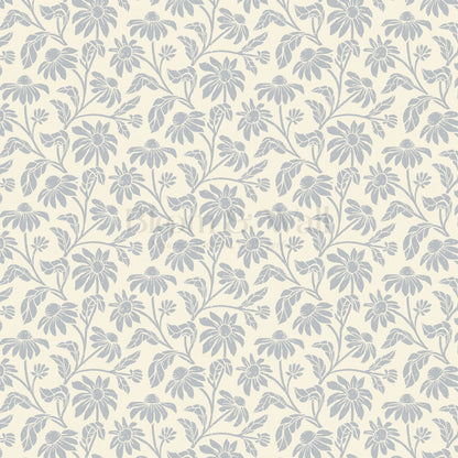 Isabelle Floral Garden Soft Lavender Wallpaper