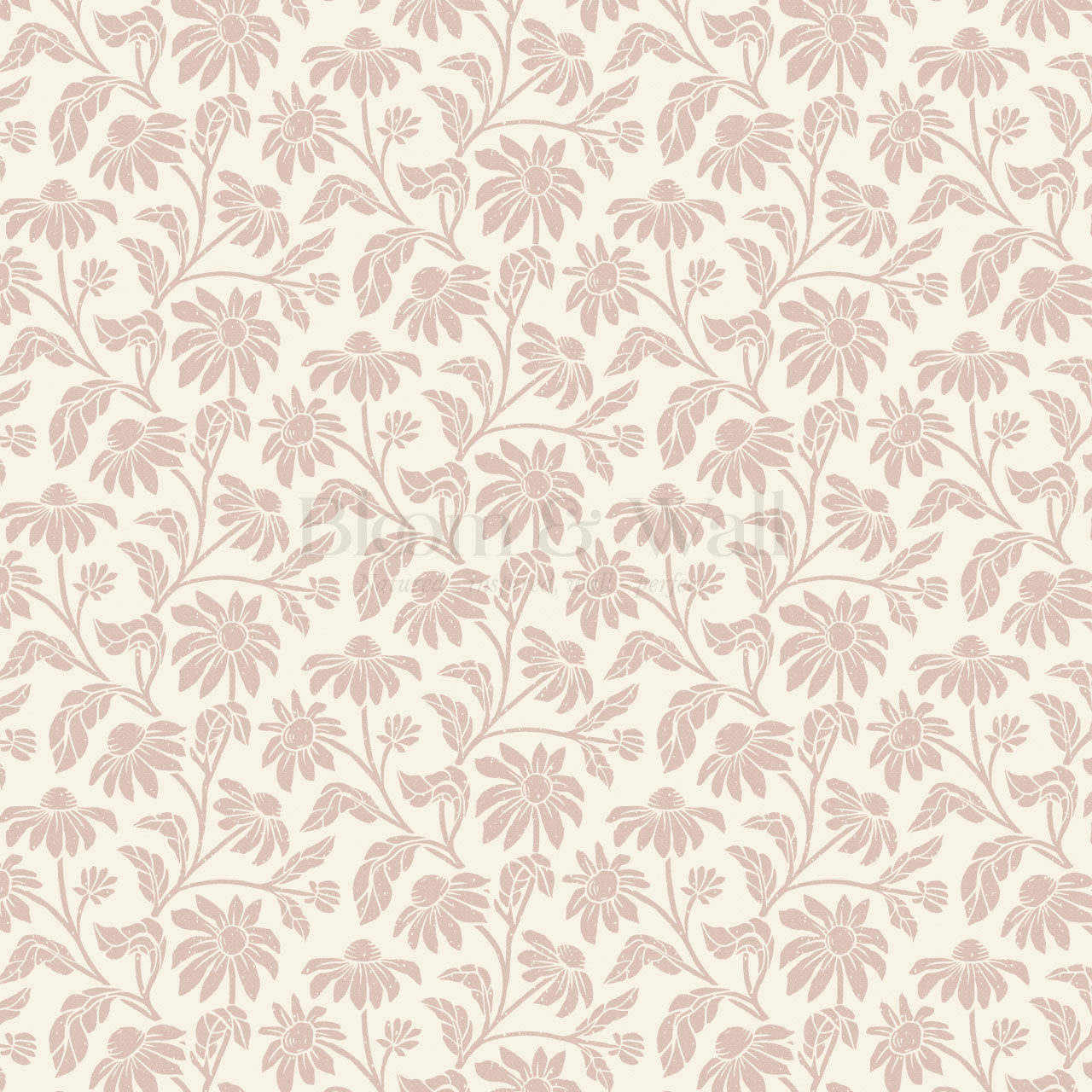 Isabelle Floral Garden Soft Pink Wallpaper