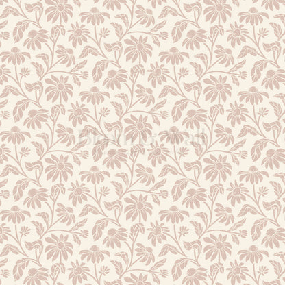 Isabelle Floral Garden Soft Pink Wallpaper