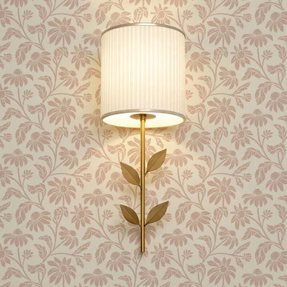 Isabelle Floral Garden Soft Pink Wallpaper