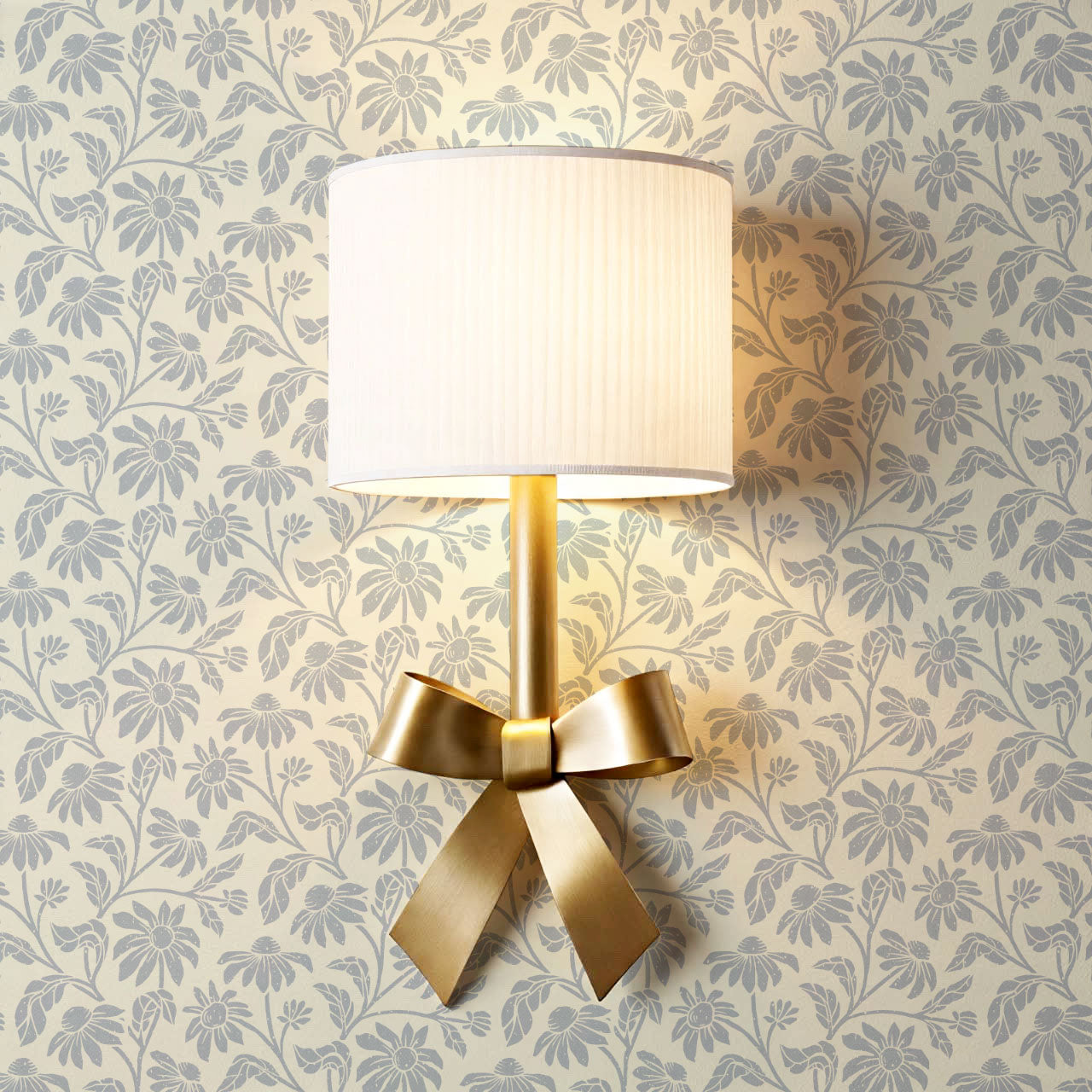 Isabelle Floral Garden Soft Lavender Wallpaper
