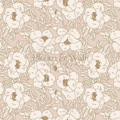 Indra Poppy Rose Dust Wallpaper