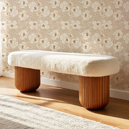Indra Poppy Rose Dust Wallpaper