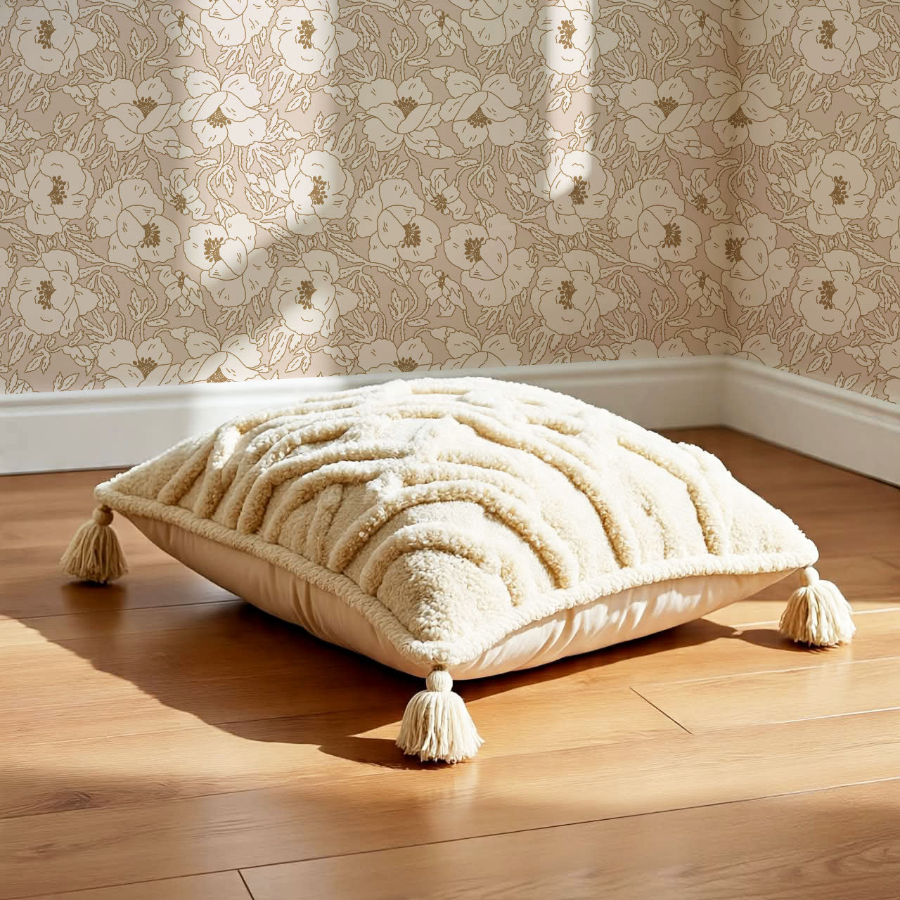 Indra Poppy Rose Dust Wallpaper