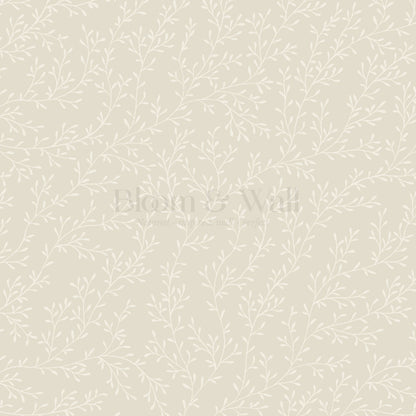 Ines Delicate Vines Beige Wallpaper