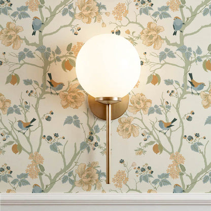 Ingrid Chinoiserie Sage Sky Wallpaper