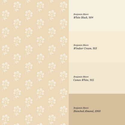 Ione Ditsy Floral Honey Cream Wallpaper