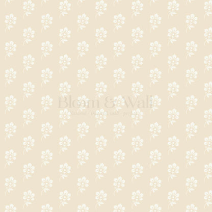 Ione Ditsy Floral Oatmeal Cream Wallpaper