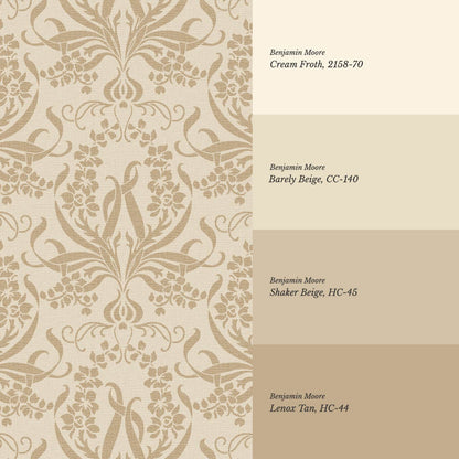 Ira Bulb Bloom Garden Taupe Earth Wallpaper