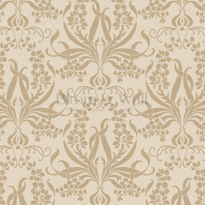 Ira Bulb Bloom Garden Taupe Earth Wallpaper