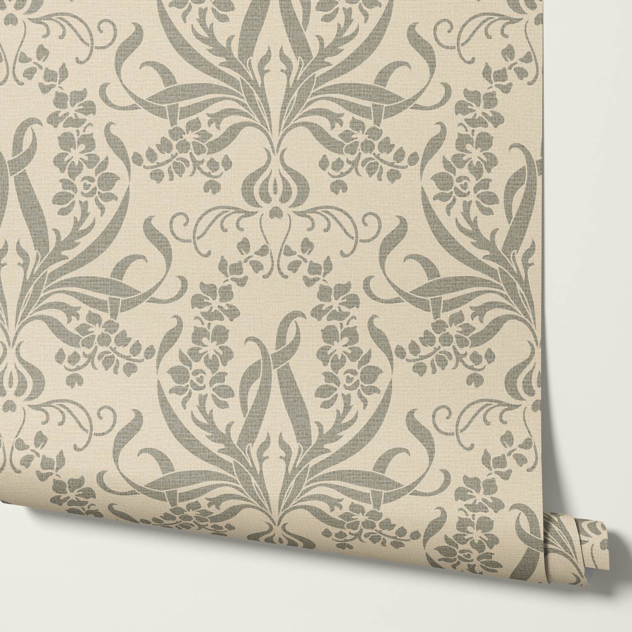 Ira Bulb Bloom Garden Vintage Sage Wallpaper