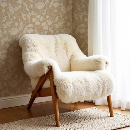 Astrella Poppy Tawny Cream Wallpaper