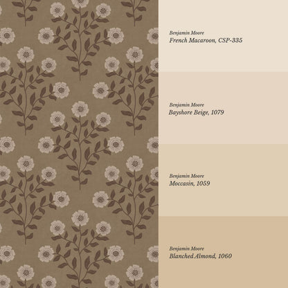 Irati Everbloom Dusty Earth Beige Wallpaper