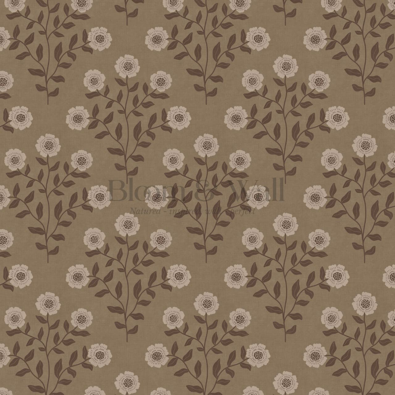 Irati Everbloom Dusty Earth Beige Wallpaper