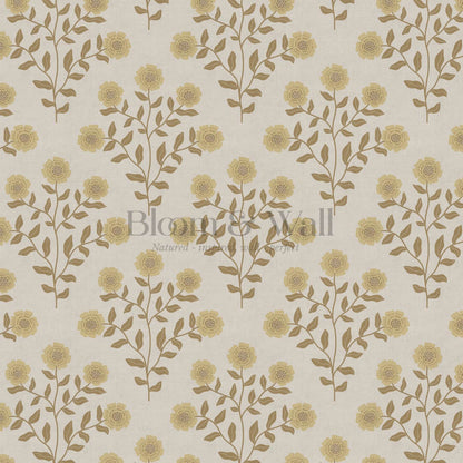Irati Everbloom Olive Taupe Wallpaper