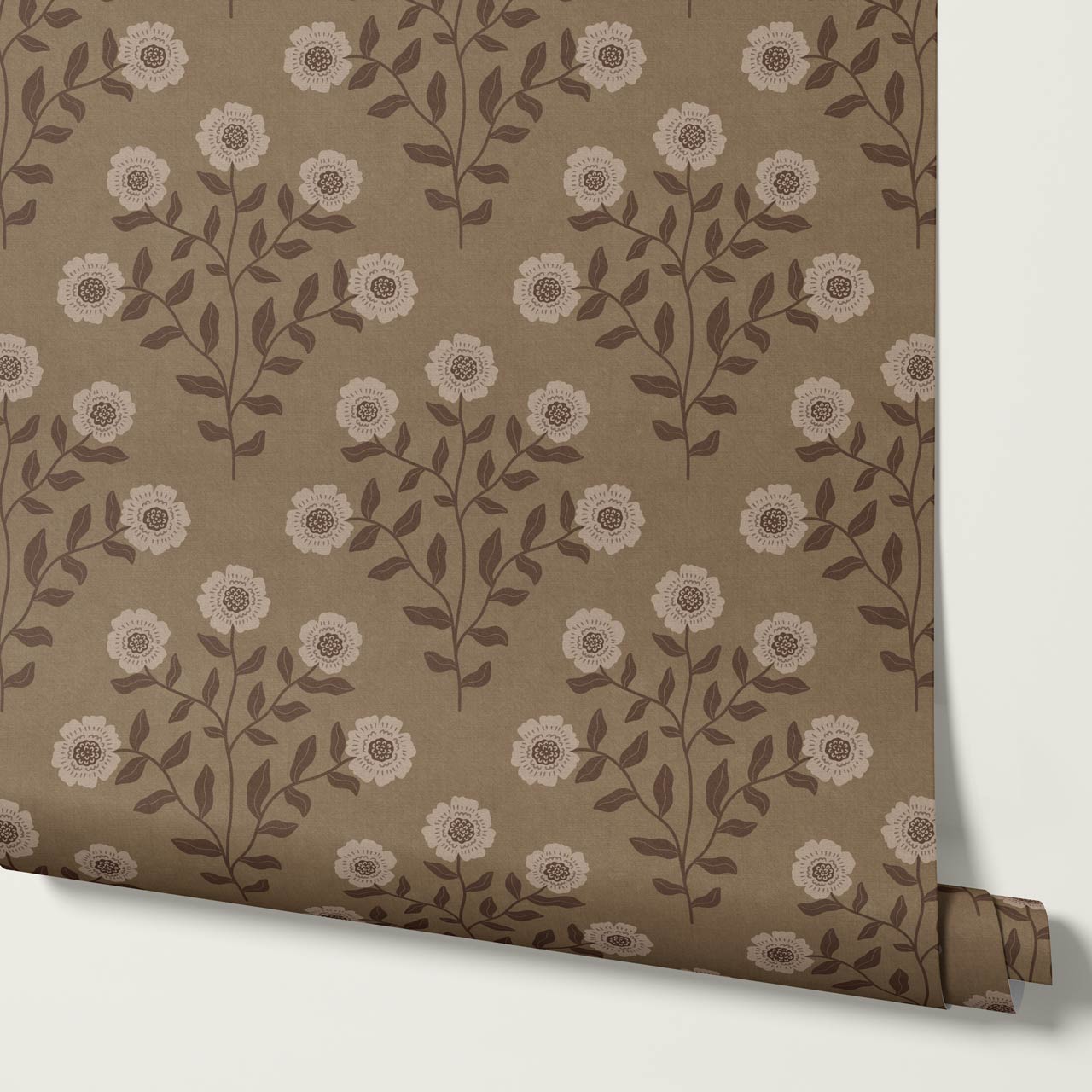 Irati Everbloom Dusty Earth Beige Wallpaper