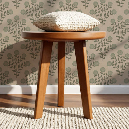 Irati Everbloom Stone Green Wallpaper