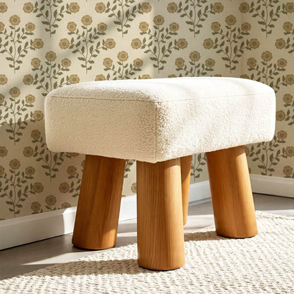 Irati Everbloom Mustard Warm Taupe Wallpaper