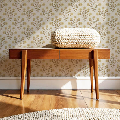 Irati Everbloom Olive Taupe Wallpaper