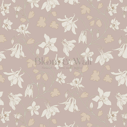 Irinia Columbine Trail Dusty Berry Wallpaper