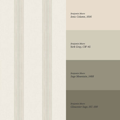 Iris Stripes Alabaster Beige Wallpaper